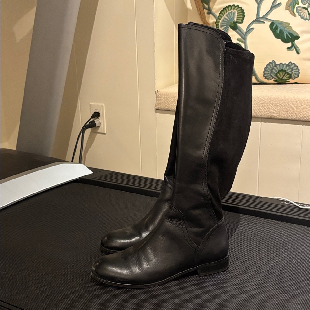 Franco Sarto black knee-high boots